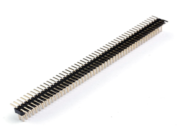 雙排立貼排針連接器